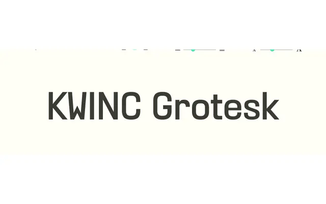KWINC Grotesk specimen from Sudtipos