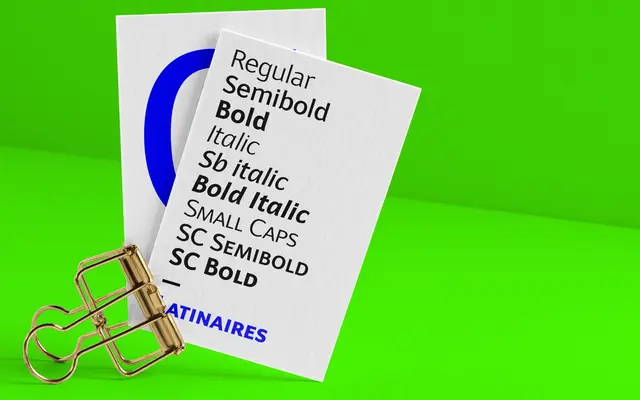 Latinaires Pro specimen from Sudtipos