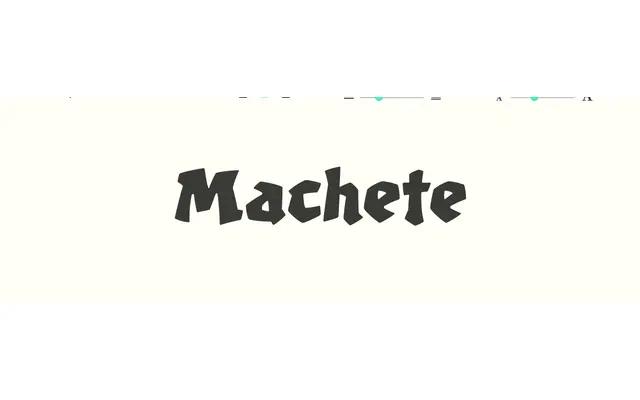 Machete specimen from Sudtipos