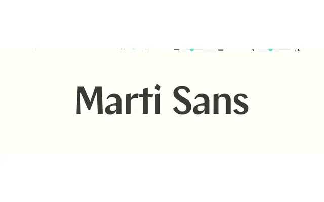 Marti Sans specimen from Sudtipos