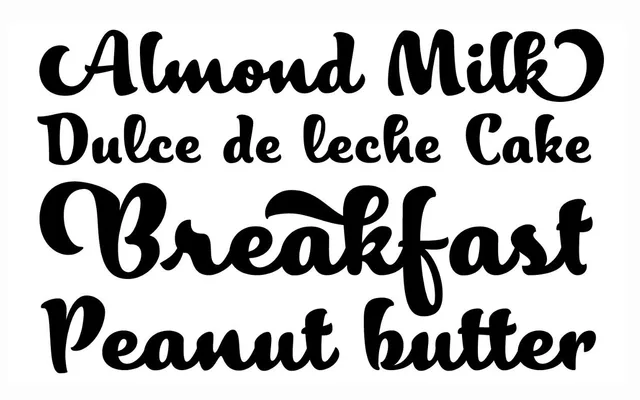 Merengue Script specimen from Sudtipos