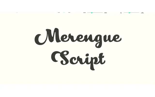 Merengue Script specimen from Sudtipos