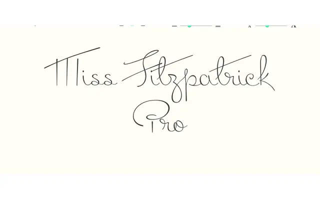 Miss Fitzpatrick Pro specimen from Sudtipos