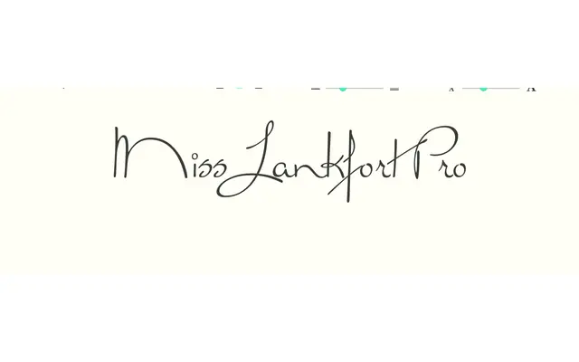 Miss Lankfort Pro specimen from Sudtipos