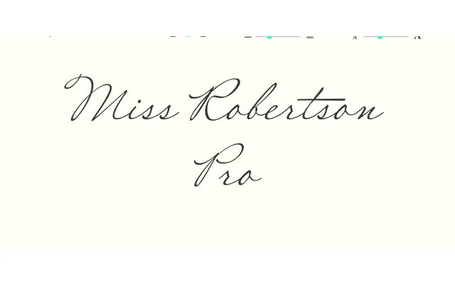 Miss Robertson Pro specimen from Sudtipos