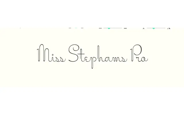 Miss Stephams Pro specimen from Sudtipos