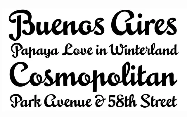 Mousse Script specimen from Sudtipos