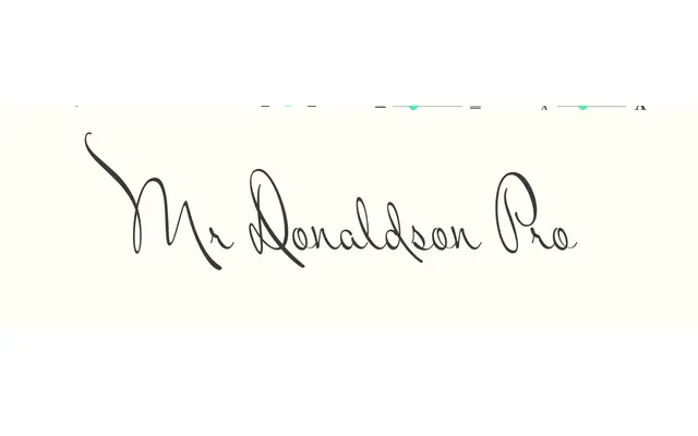 Mr Donaldson Pro specimen from Sudtipos