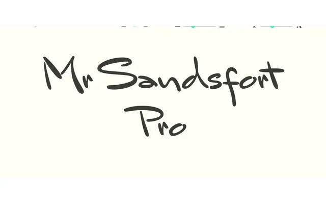 Mr Sandsfort Pro specimen from Sudtipos