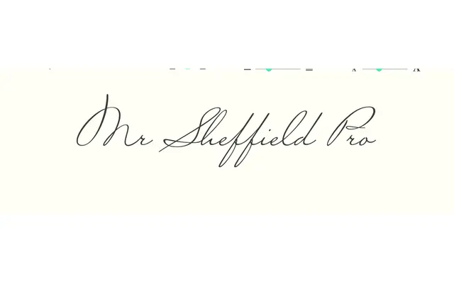 Mr Sheffield Pro specimen from Sudtipos