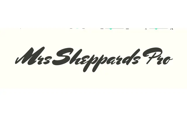 Mrs Sheppards Pro specimen from Sudtipos