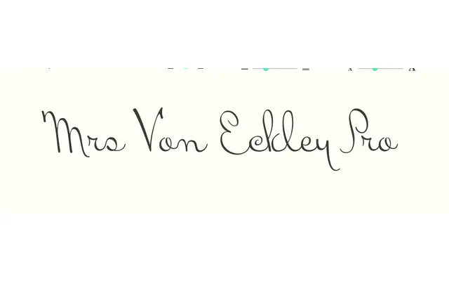 Mrs Von Eckley Pro specimen from Sudtipos
