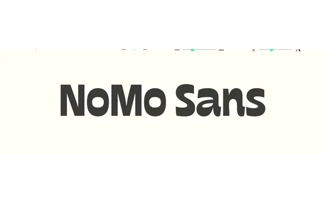 NoMo Sans specimen from Sudtipos