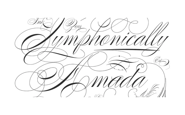 Poem Script specimen from Sudtipos