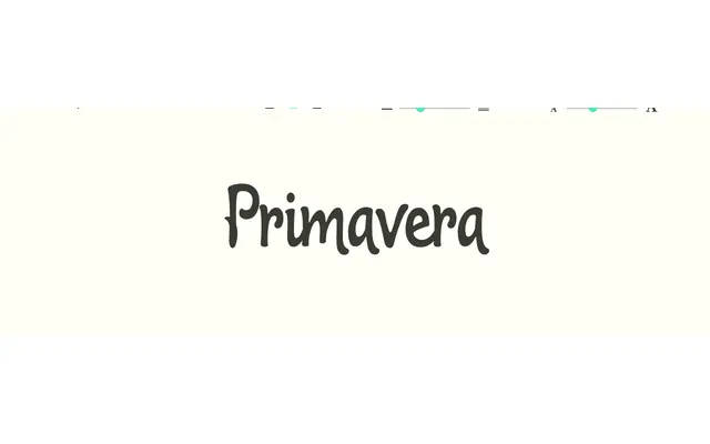 Primavera specimen from Sudtipos