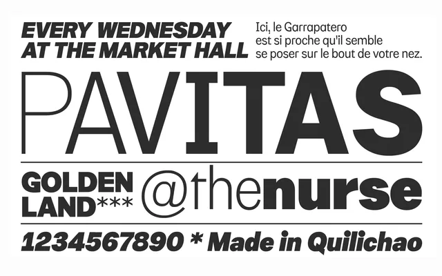 Quilichao Grotesk specimen from Sudtipos