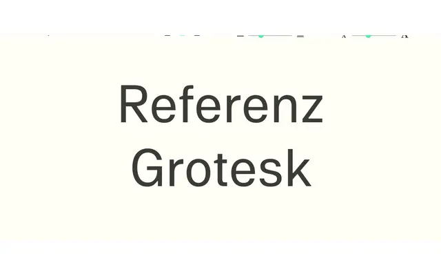 Referenz Grotesk specimen from Sudtipos