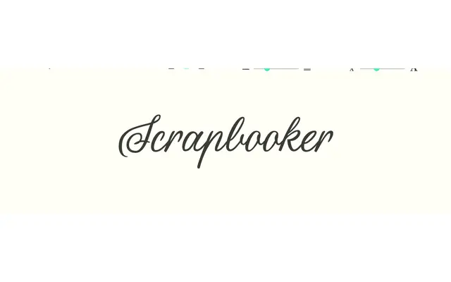Scrapbooker specimen from Sudtipos