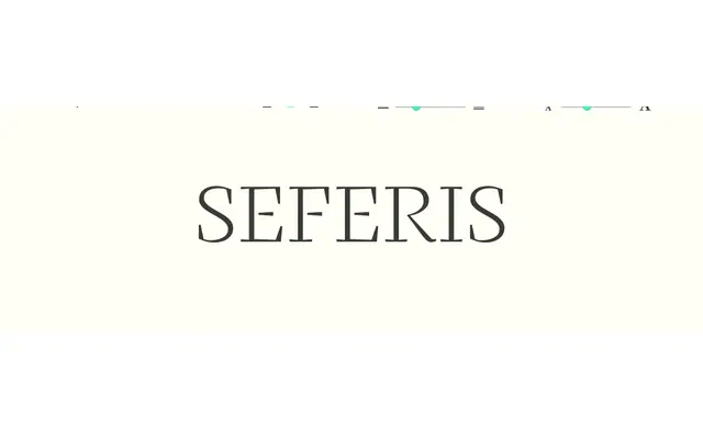 Seferis specimen from Sudtipos