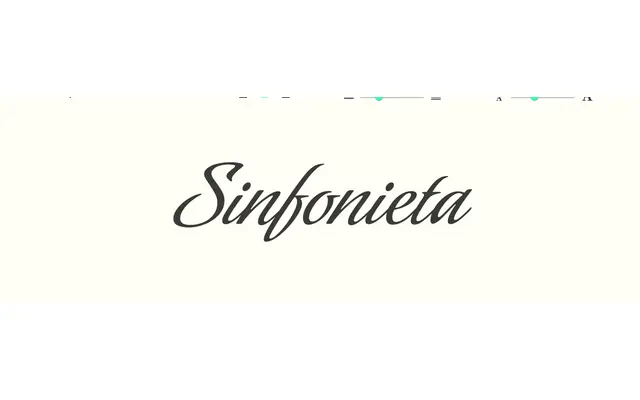 Sinfonieta specimen from Sudtipos