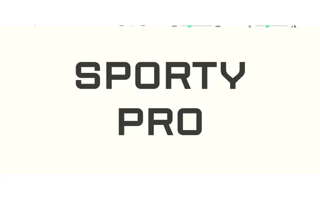 Sporty Pro specimen from Sudtipos