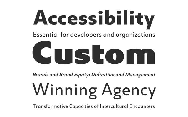 Statement Sans specimen from Sudtipos