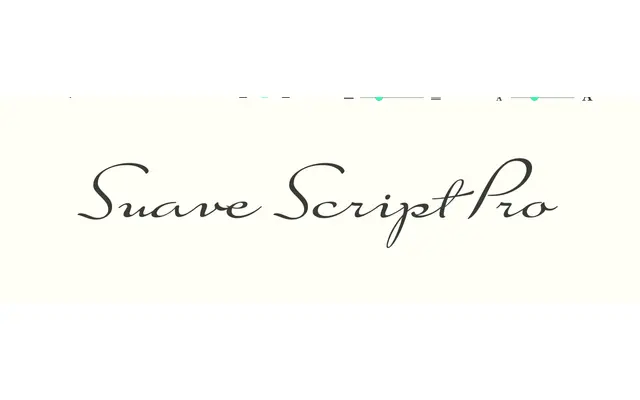 Suave Script Pro specimen from Sudtipos