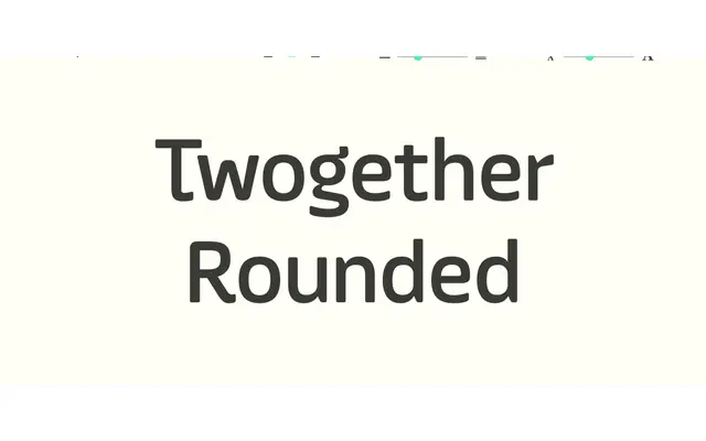 Twogether Rounded specimen from Sudtipos