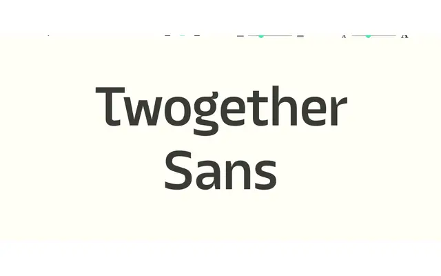 Twogether Sans specimen from Sudtipos