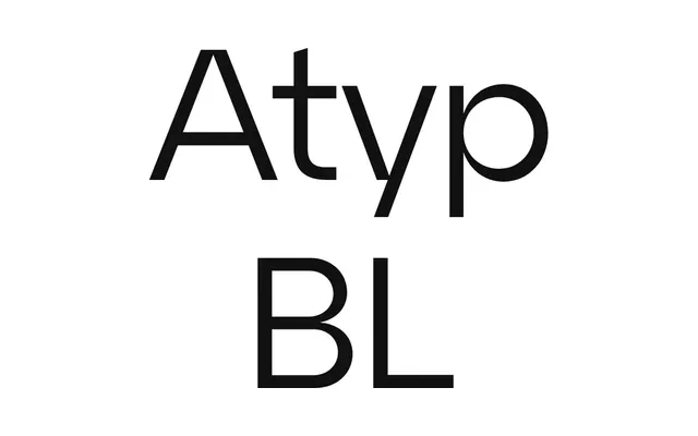 Atyp BL specimen from Suitcase Type Foundry