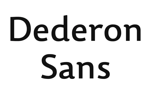 Dederon Sans specimen from Suitcase Type Foundry