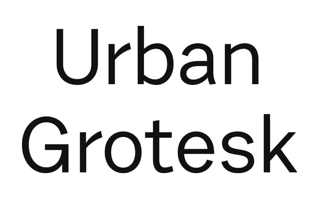 Urban Grotesk specimen from Suitcase Type Foundry