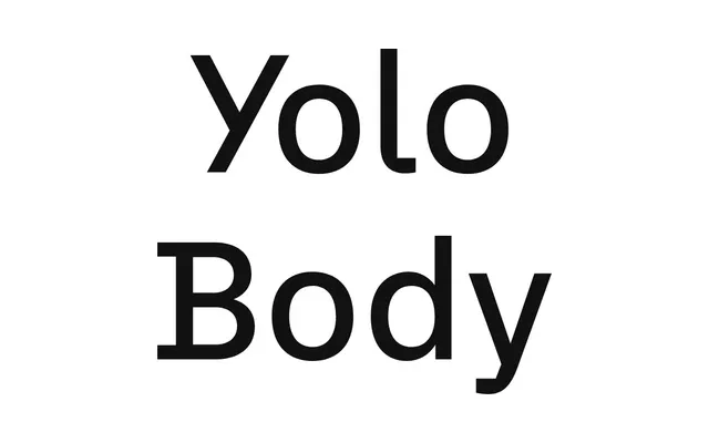 Yolo Body specimen from Suitcase Type Foundry