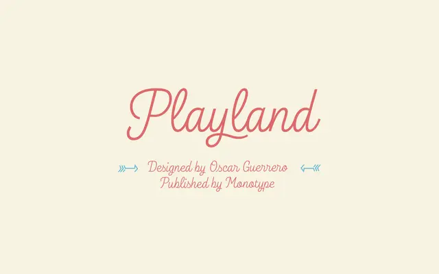 Playland specimen from Sumotype