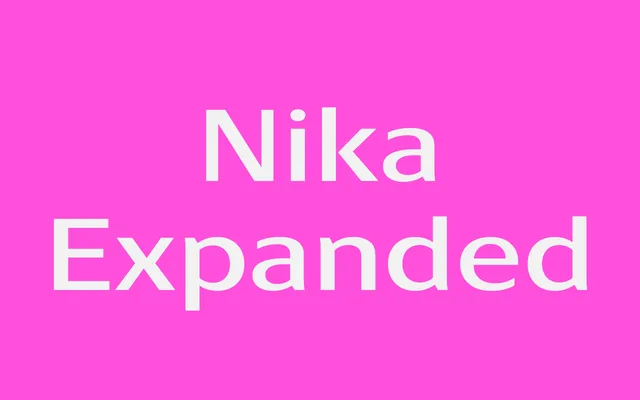 Nika Expanded specimen from Superior Type