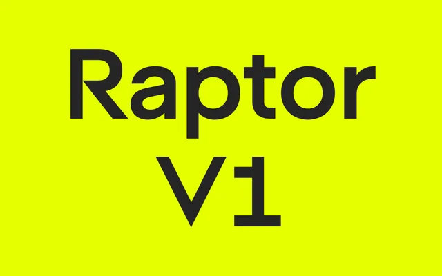 Raptor V1 specimen from Superior Type