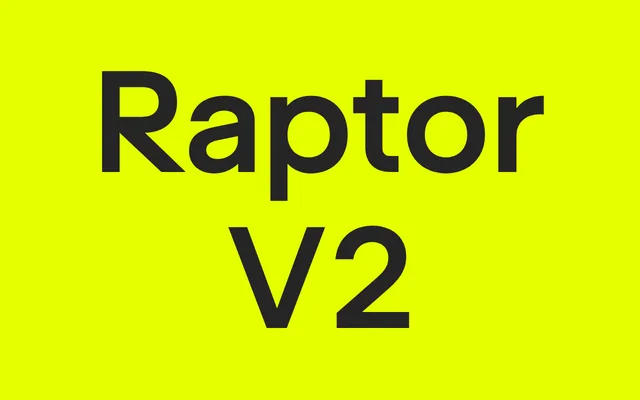 Raptor V2 specimen from Superior Type