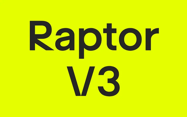 Raptor V3 specimen from Superior Type