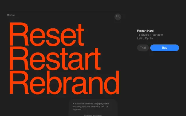 Restart Hard specimen from Superior Type