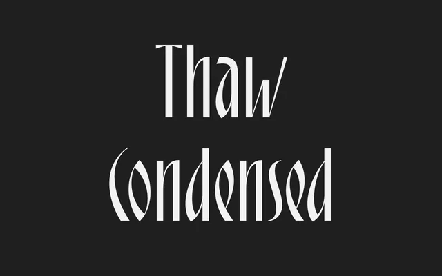 Thaw Condensed specimen from Superior Type