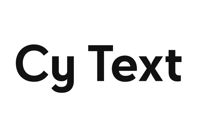 Cy Text specimen from Supertype