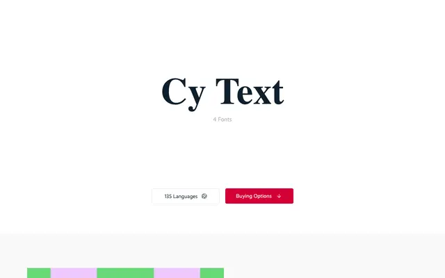 Cy Text specimen from Supertype