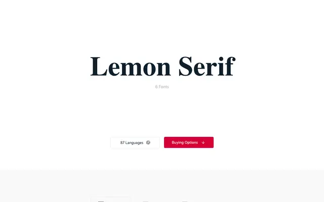 Lemon Serif specimen from Supertype