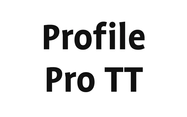 Profile Pro TT specimen from Supertype