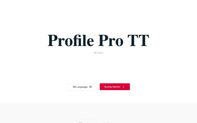 Profile Pro TT specimen from Supertype