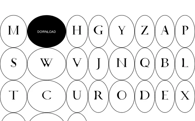 Lazy Glamour specimen from SUVA Type Foundry