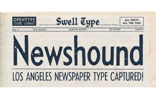 Newshound specimen from Swell Type