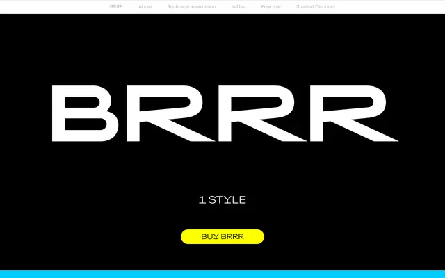 Brrr specimen from Swiss Typefaces