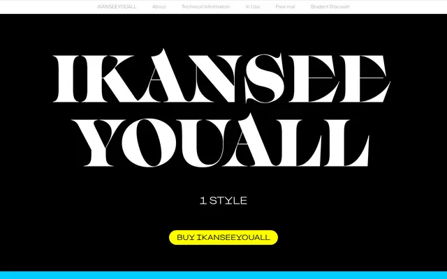IKanSeeYouAll specimen from Swiss Typefaces