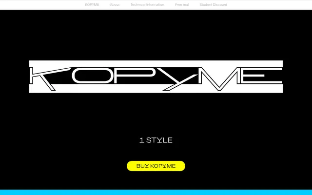 Kopy Me specimen from Swiss Typefaces